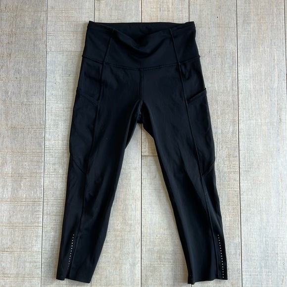 lululemon athletica Pants - Black lululemon fast and free running tights - size 4